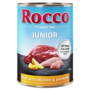 Rocco junior karma mokra dla psa wołowina i kurczak z ziemniakami 400g beef