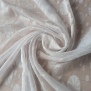 Tkanina biały szyfon na odzież dekorację 