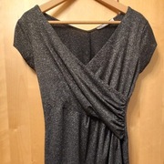 Ciemnoszara błyszcząca sukienka Quiosque 36 S