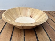 Photo foto props drewniana miska do sesji noworodkowych