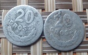 monety 20 groszy aluminium 1949 rok