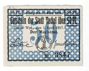 Tuchel / Tuchola - 50 FENIGÓW - 1.04.1917.