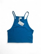Crop-top niebieski, H&M, S