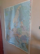 Mapa Europy do zawieszenia na ścianie