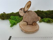 Zając królik drewniany wielkanocny.Plaster