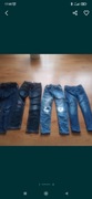 Spodnie jeans  4szt dla dziewczyny w wieku 7-8 lat