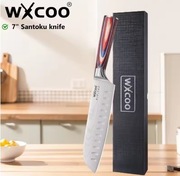 WXCOO nóż w stylu japońskim, mega ostry + pudełko