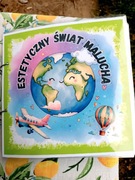 Delikatna, estetyczna książeczka edukacyjna na rzepy