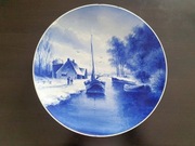 Zimowa scena kanałowa, De Fles, PO obrazie Apola