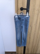 Dżinsowe spodnie dziewczęce jeansy LABindustries 116 serduszka