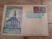 unikat, koperta okol. znaczek, stempel X lat znaczka PRL Gliwice