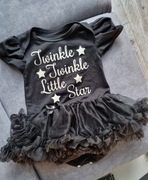 Tutu romper czarny miękki tiul  Rozmiar 3-6m