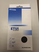 Etui ekoskóra - iphone 13 pro - czarne