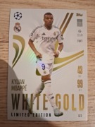 TOPPS MATCH ATTAX EXTRA 2024-2025 WHITE GOLD LIMITED LE2 KYLIAN MBAPPE REAL