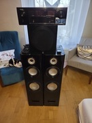 Amplituner Denon AVR X520BT + Głośniki frontowe + Subwoofer 