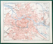 Śląsk Wrocław Breslau plan miasta ca. 1905