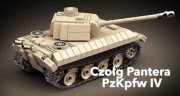Czołg Pantera, Panther jak Cobi. 5 figurek w zestawie. Nowy
