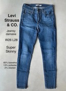 Kobiece jeansy marki Levis Strauss & CO