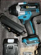 Klucz udarowy Gisam 1800Nm akumulatorowy 1/2" + bateria + ładowarka do kół