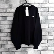 Bluza bez kaptura crewneck nike air Swoosh haft logo czarna sb Tech drill