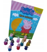 Świnka Peppa Pig Pepa Książka Figurki Mata Zabawki