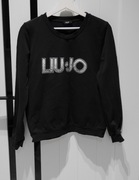 *LIU JO* fajna bluza logo cekiny 36 S