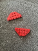 LEGO PŁYTKA SKOŚNA 3X6 CZERWONA NR. 2419 - 1SZT.