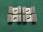 Aluminiowy radiator do tranzystorów mocy w obudowie TO-3 - zestaw 4 szt