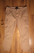 Spodnie Asos Design r. W34 beżowe długie bawełniane 