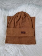 Komplet wiosenny czapka i komin prążek 