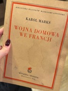 Książka z 1949 książka i wiedza Karol Marks 