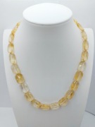 Naszyjnik: Fasetowany Cytryn i Hematyt – Słoneczny Blask (47 cm)