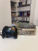 Konsola Xbox Classic Crystal, zestaw z grami