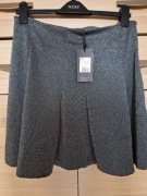 Nowa śliczna spódnica srebrno-czarna