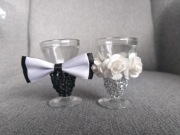 Oszukane kieliszki do wódki 15ml cyrkonie mucha