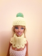 Ubranko dla Barbie czapka + komin