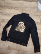 Jedyna w swoim rodzaju kurtka jeansowa Asos Nowa XS, motyw Maryjny