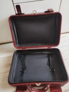 Skórzana walizka Vintage Prl