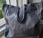 Włoska shopperka, skóra naturalna duża 