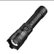 Mocna latarka LED z ZOOM X2000 | USB-C | Kemping, outdoor | NOWA