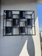 2 sztuki Kwietnik czarny loft 64 x 52 cm