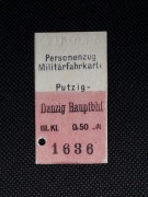 Magnes Bilet Putzig (Puck) - Danzig Hbf
