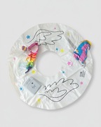 Koło dmuchane do wody jednorożec świecący solar nowy duże