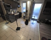 Statyw fotograficzny z tłem 