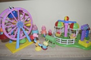 Peppa Pig, wesołe miasteczko, figurki, diabelski młyn, karuzela, huśtawka