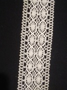 KORONKA BAWEŁNIANA,KLOCKOWA BIAŁA 4,5 CM