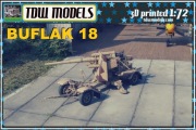 Flak 18 "Buflak" - Druk 3D - 1:72