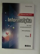 Podręćżnik do klasy 1 szkoły średniej terazbajty informatyka