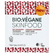 BIO:VÉGANE SKINFOOD Maska w płacie z org. żurawiną
