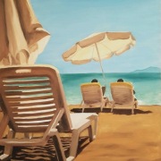 Obraz olejny Cyklady 90x115cm oryginalny od autora